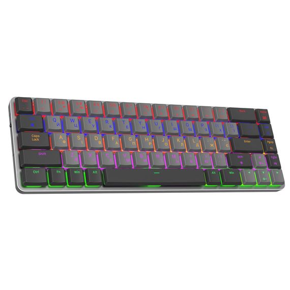 Клавіатура GamePro MK122R Red Swich Low Profile Wireless Dark Gray (MK122R) | Зображення 1