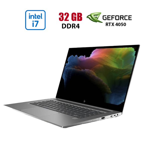 Мобільна робоча станція HP ZBook Studio G7 / 15.6" (1920x1080) IPS / Intel Core i7-10750H (6 (12) ядер по 2.6 - 5.0 GHz) / 32 GB DDR4 / 512 GB SSD / nVidia Quadro T1000, 4 GB GDDR5, 128-bit / WebCam б/в