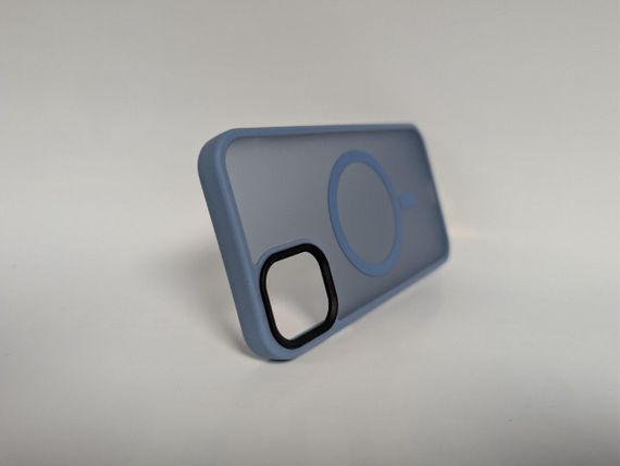 Чохол для Iphone 11, Wave Matte, з магнітним кільцем, протиударний, з MagSafe, матовий, синій | Зображення 4