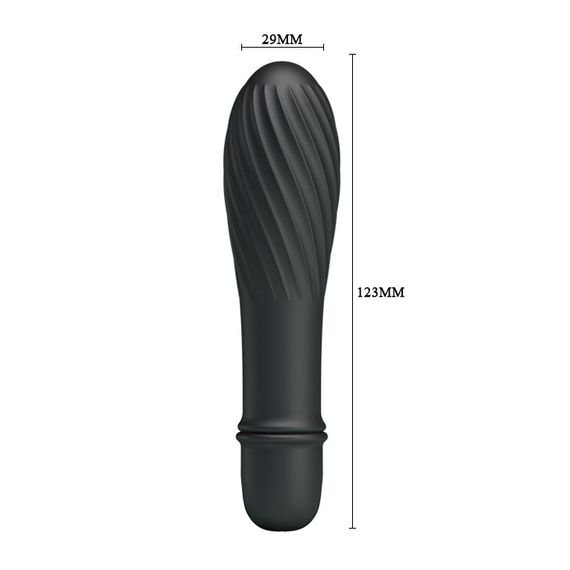 Вібратор - Pretty Love Solomon Vibrator Black Sex Aura | Зображення 4