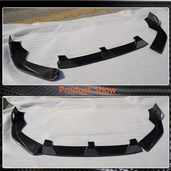 Накладка на передній бампер Lip (для F97 2022-2024, Карбон) для BMW X3 G01 2018- рр | Зображення 3