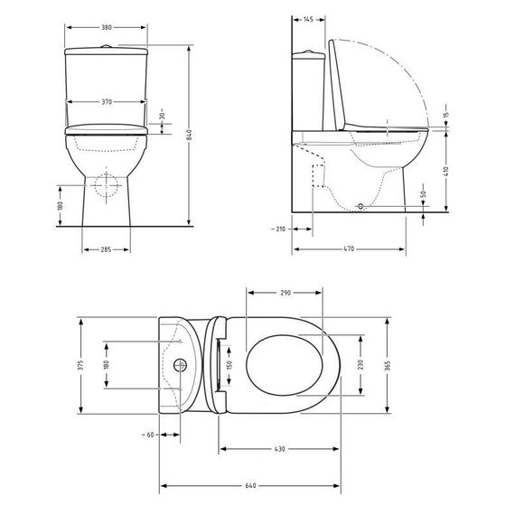 Унитаз напольный Qtap Jay Ultra Quiet с сиденьем Soft-close 640x360x835 мм QT07222175TW White | Зображення 2