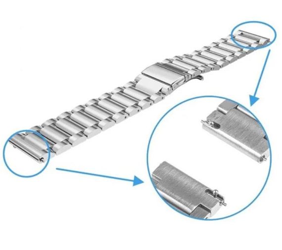 Металевий ремінець Primo для годинника Samsung Sport Gear (SM-R600) - Silver | Зображення 4