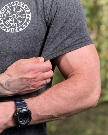 Хлопкова Футболка Руні grey   ПП7689 | Зображення 4