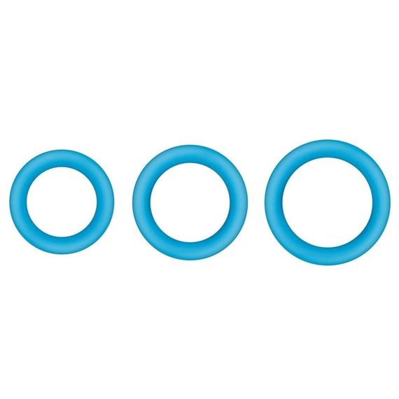 Эрекционное кольцо для пениса люминесцентное NS Novelties Firefly синее, М sexstyle | Зображення 2