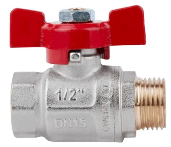 Кран кульовий Icma 1/2" прямий №351 (87351AD11) | Зображення 2