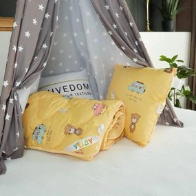 Ковдра закрита з подушкою дитяча Arda 21794 105х135 см жовта