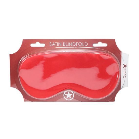 Маска на очі - Ouch! Satin Blindfold Red | Зображення 4