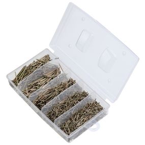 Набір №11 Цвяхи столярні 1,2x20-25 (150 г), 1,6x30 (150 г), 1,8x40-50 (150 г), цинк жовтий