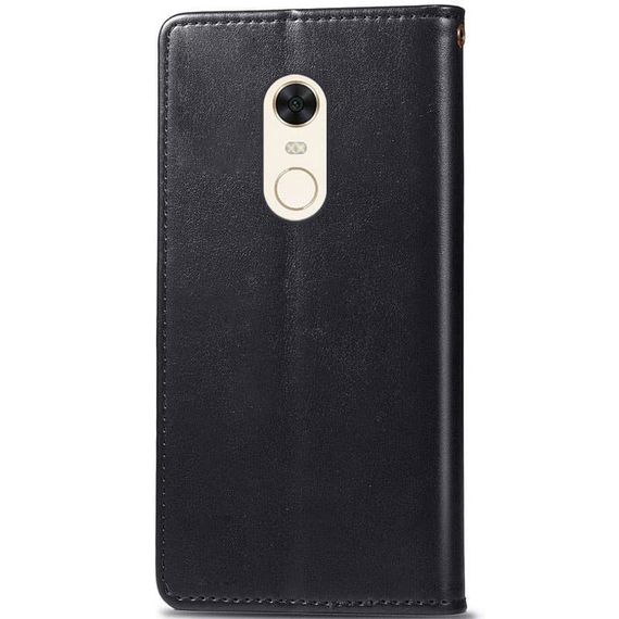 Шкіряний чохол-книжка GETMAN Gallant (PU) для Xiaomi Redmi 5 Plus / Redmi Note 5 (Single Camera) Чорний | Зображення 1