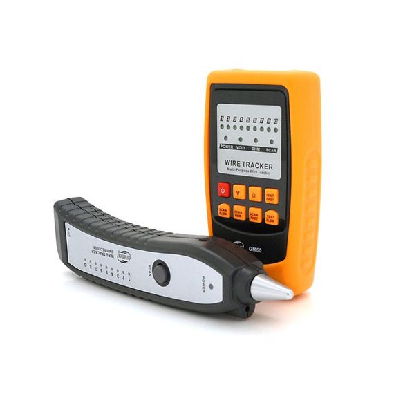 Кабельний LAN тестер трасошукач Веnеtесh GМ 6О з роз'ємами RJ-11 і RJ-45 шукач дротів індикатор проводки | Зображення 2