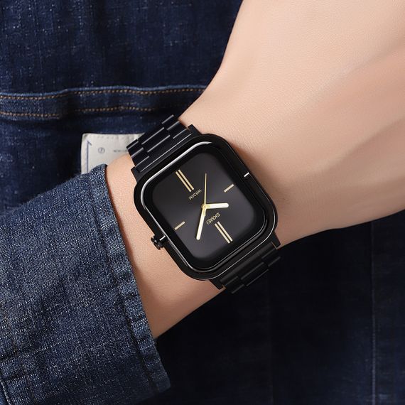 Класичний чоловічий годинник Skmei 2275BKGD Black-Gold | Зображення 2
