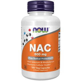 NOW NAC-ACETYL CYSTEINE 600mg  100 vcaps