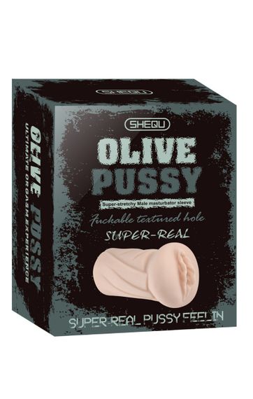 Мастурбатор — Olive Pussy Stroker колір тілесний Sex Aura | Зображення 7