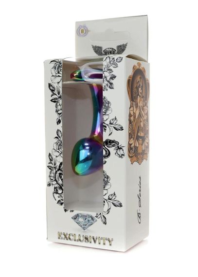 Анальная пробка - Jewellery Multicolour Curved Plug S Sex Aura | Зображення 7