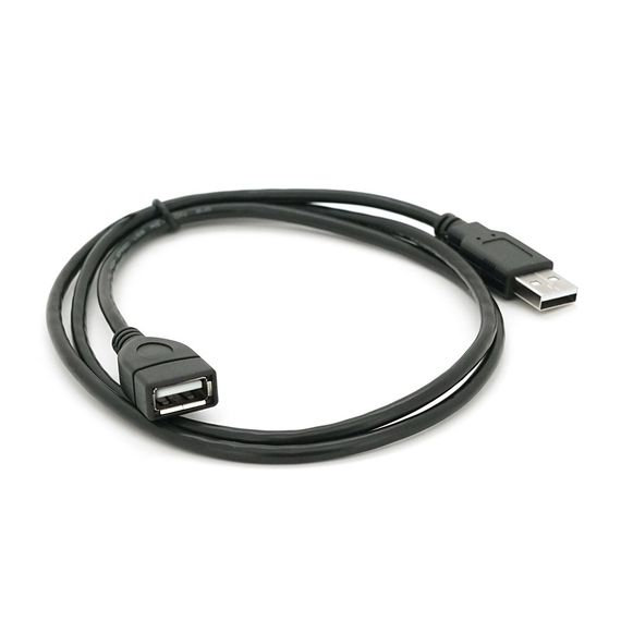 Удлинитель USB 2.0 AM/AF,1.0m,черный Q250