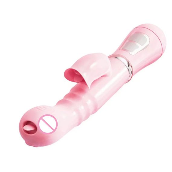Вибратор-кролик "Vibro licking", 12 режимов вибрации, цвет розовый sexstyle | Зображення 8