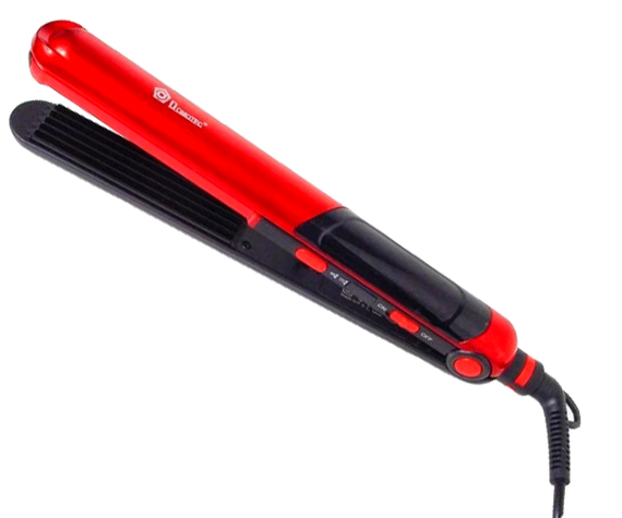 Плойка для волос 2в1 (выпрямитель + гофре) Domotec MS-4909 красная 30W (MS-4909_344) | Зображення 8