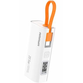 Портативное ЗУ Power Bank Amaya FD39 22.5W with display and cable 5000 mAh White