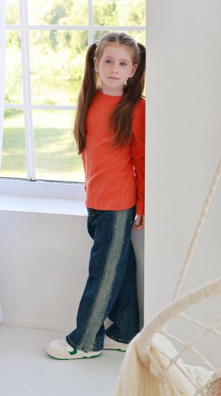 Джемпер для дівчинки Носи своє 104 Помаранчевий (p-6677-127828) | Зображення 3