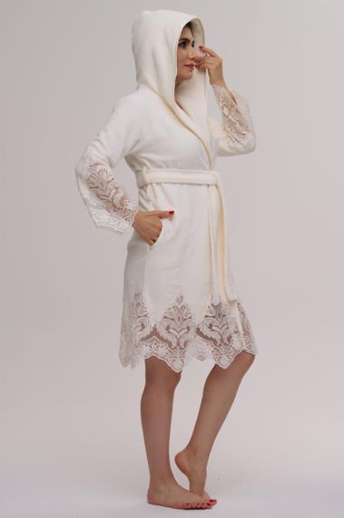 Жіночий халат Nusa 4350 кремовий, S | Зображення 6