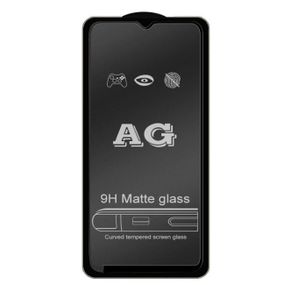 Защитное стекло Full Glue Matte для телефона Samsung Galaxy A30 / M30 / A50 2019  - Black