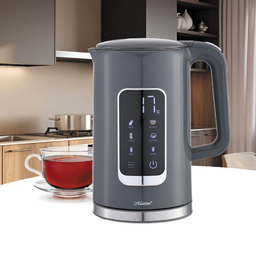 Електрочайник 1,7л 2200W (диск) сенсорна панель MR-024-GREY Maestro | Зображення 1