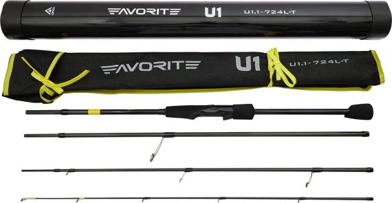 Спінінг Favorite U1 724L-T 2.18m 3-12g Fast (4 част.) | Зображення 2