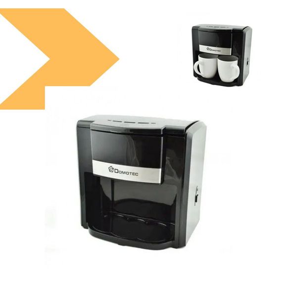Кавоварка на 2 чашки 420 мл з ложкою Domotec MS-115 (47534-115_471) | Зображення 1