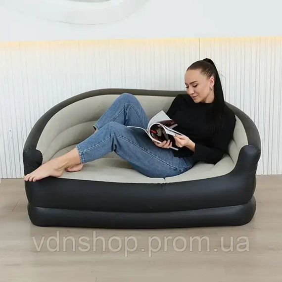 Складной диван для отдыха, Портативная кровать с подлокотниками ПВХ материал XL-1134 | Зображення 1