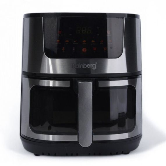Аерофритниця Rainberg RB-2287 Потужна фритюрниця 4200 Вт Аерогриль для приготування без олії 12,5 л RK-36
