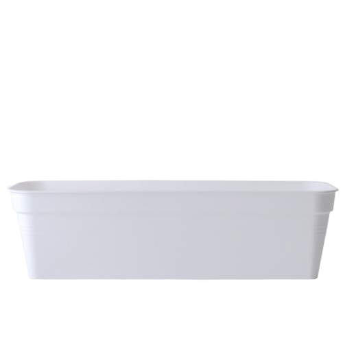 Вазон Глорія балконний 60*18см білий Алеана