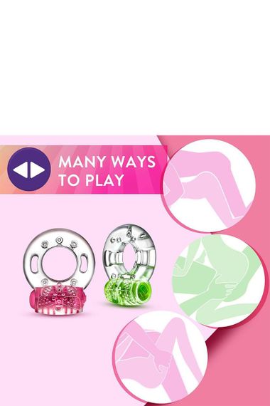 Ерекційне віброкільце PLAY WITH ME AROUSER VIBRATING C-RING PINK Sex Aura | Зображення 2