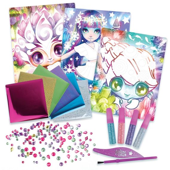 Набор для творчества Звездные блестки и фольга Nebulous Stars 11011, 3 шаблона | Зображення 6