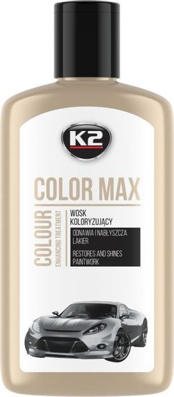 Поліроль восковий для кузова K2 Color Max білий 250 мл (K020WHITE)