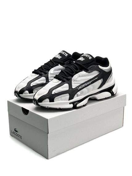 Мужские кроссовки Lacoste L003 2K24 PRM White Black Silve (текстиль) A4390 42 26,5 | Зображення 2