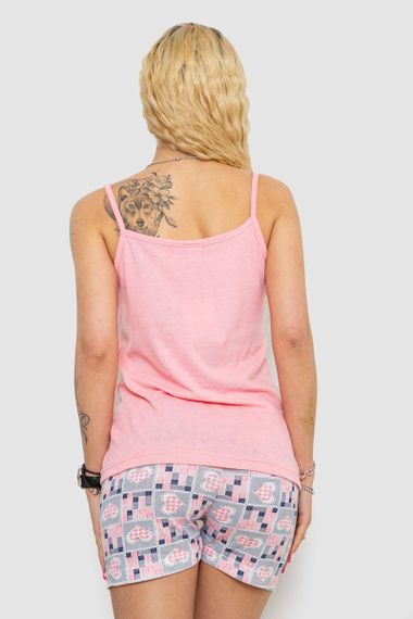 Жіноча піжама з принтом, колір рожевий, 238R3130 | Зображення 3