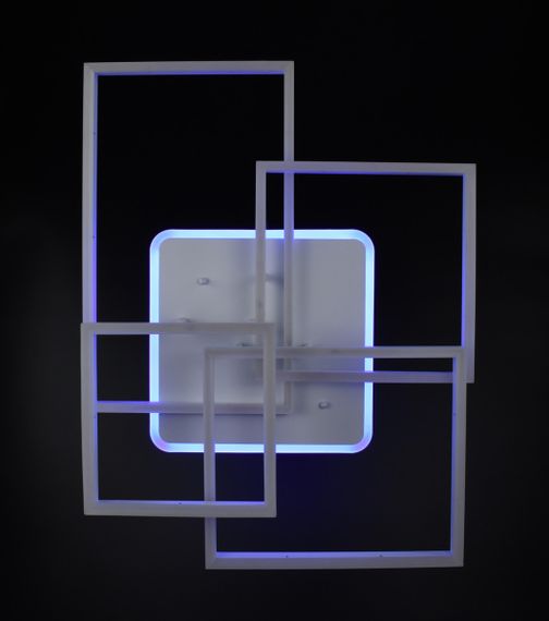 Люстра світлодіодна стельова LED світильник для квартири на стелю лед з пультом 26100 Білий 17х56х71 см. | Зображення 7