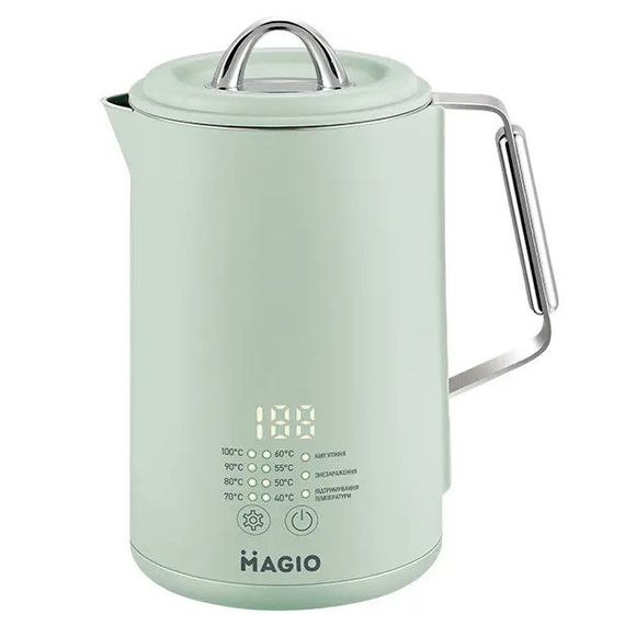 Мощный кухонный чайник Magio MG-515 1.5 л 1500 Вт, Лучший бюджетный электрочайник, PJ-730 Чайник дисковый