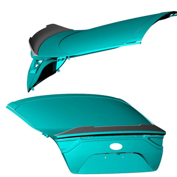 Спойлер V1 (Карбон) для Kia Stinger 2017-2023 гг | Зображення 2