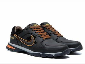 Шкіряні  кросiвки Nike  колір: чорний