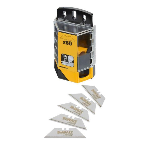 Леза запасні для оздоблювальних робіт, трапецеподібні Carbide 50шт DeWALT DWHT8-11131