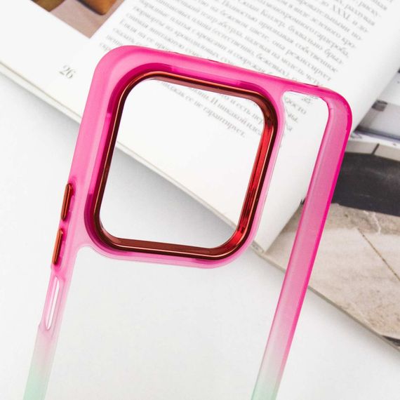 Чохол TPU+PC Fresh sip series для Xiaomi Redmi Note 13 4G Салатовий / Рожевий | Зображення 4