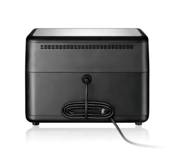 Аэрофритюрница Domotec MS-3226 air fryer 2 отсека общий объем 13 литров с дисплеем 4800 Вт Черный | Зображення 3