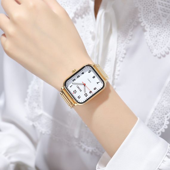 Годинник S2kmei 1954GDWT Gold-White | Зображення 2