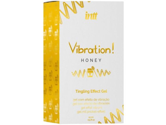 Жидкий вибратор Intt Vibration Honey (15 мл), густой гель, очень вкусный, действует до 30 мин | Зображення 2
