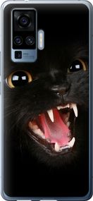 Чехол на Vivo X50 Pro Чёрная кошка "932u-1956-17620"