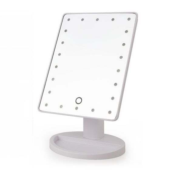 Біле Дзеркало з LED підсвічуванням для макіяжу Magic MakeUp Mirror | Зображення 3