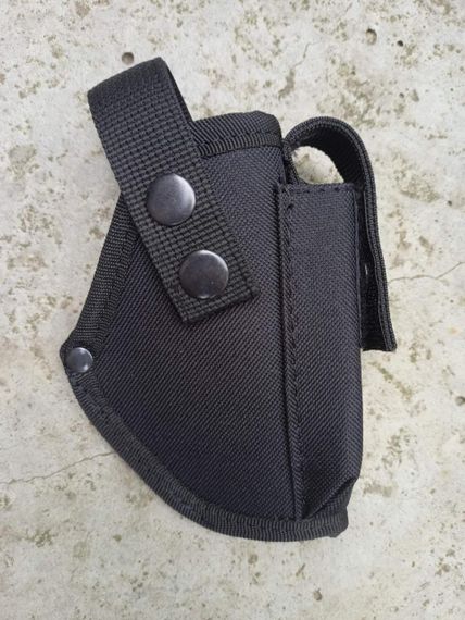 Тактична Кобура до пістолета ПМ поясна із чохлом під магазин oxford, чорна 11601-опт ms | Зображення 3