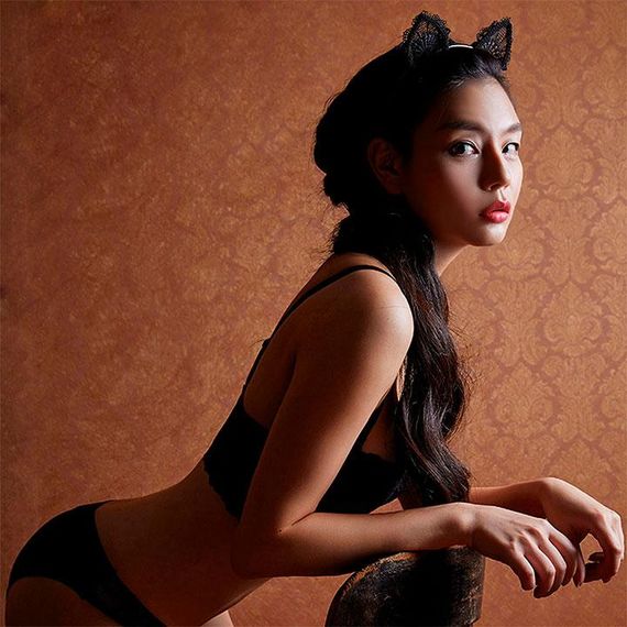 Жіночий обруч із котячими вушками - Чорний - Еротична білизна | Зображення 2